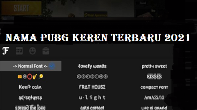 Nama PUBG Keren