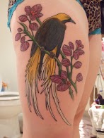 Paradise Tattoo Designs : Birds of Paradise Tattoo Artists.org - Tattoo Maze : 1.6 back of leg tattoo.
