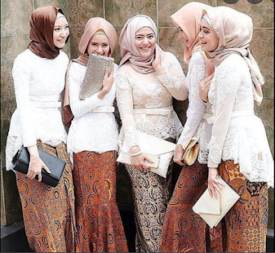 kebaya putih modern white