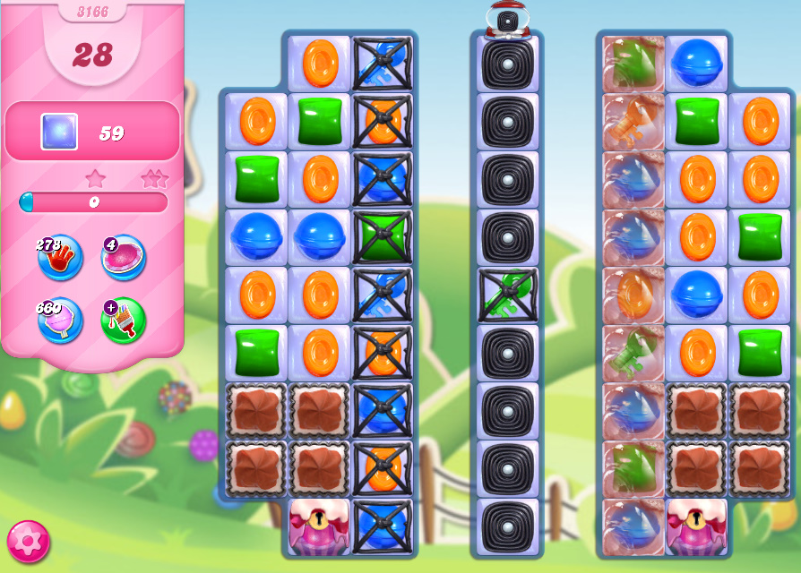 Candy Crush Saga level 3166