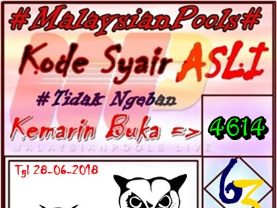 Ramalan Angka Jitu Togel Malaysia Pools 28 Juni 2018