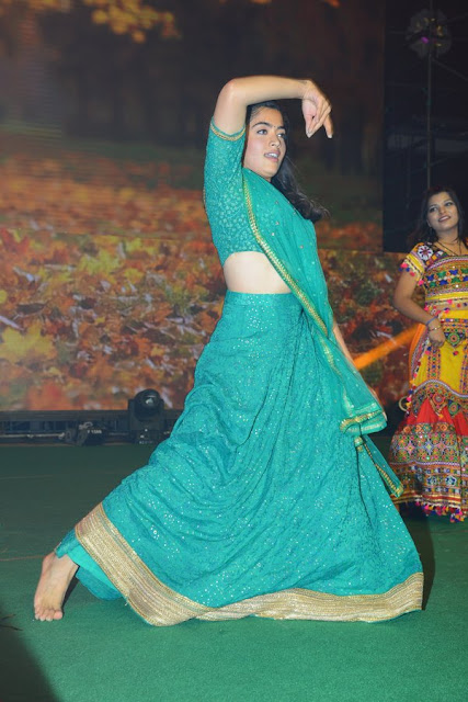 Image result for rashmika latest green saree images