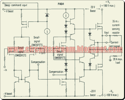 Simple Power Op Amp Circuit Diagram
