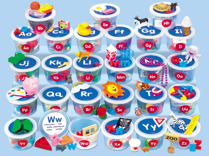 Lakeshore alphabet tubs