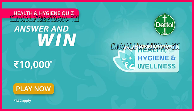 Amazon Health & Hygiene Quiz Time Answer