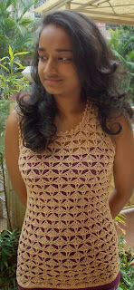 A SUPERB SHELLED TOP - a free crochet pattern from Sweet Nothings Crochet