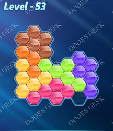 Block! Hexa Puzzle [Advanced] Level 53 Solution, Cheats, Walkthrough for android, iphone, ipad, ipod