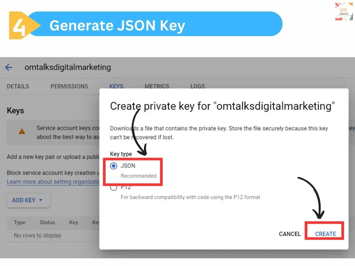 Generate JSON Key 4