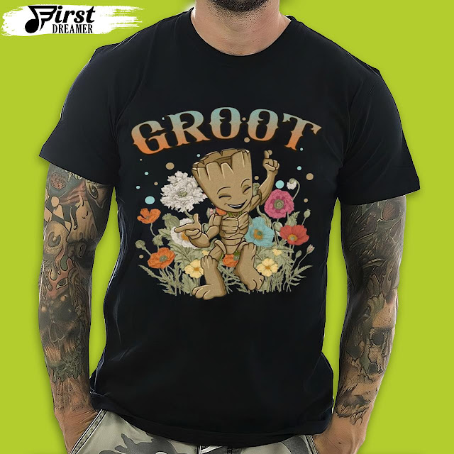Floral Groot Est. Guardians Of The Galaxy T-Shirt
