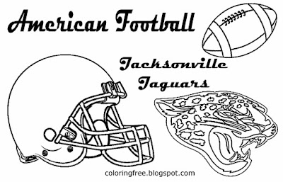 Jacksonville Jaguars clipart American Conference gridiron coloring pages for boys USA sports match