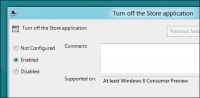 How to Disable Windows Store feature in Windows 8