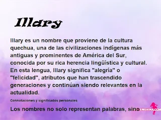 significado del nombre Illary