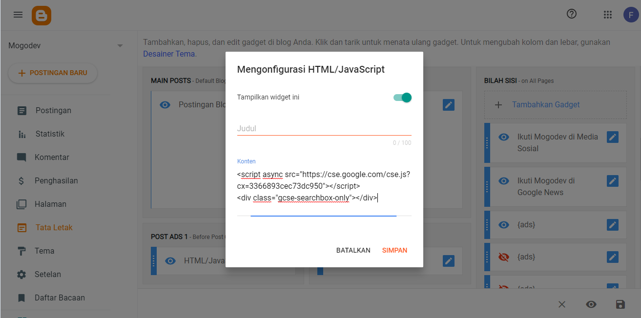 Cara Membuat Halaman Pencarian Sendiri dengan Google Custom Search Engine