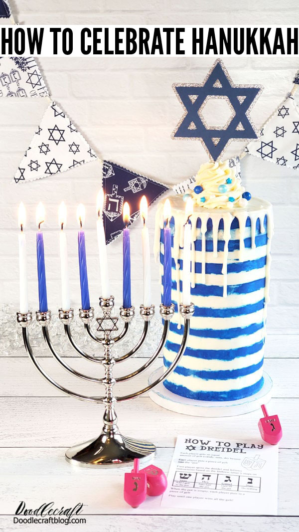 How to Celebrate Hanukkah!  Hanukkah, Chanukah, Chanuka, Hanukah is spelled all sorts of ways because it's a Romanized way of writing the Hebrew word: חֲנֻכָּה   Hannukah, or the Festival of Lights is one of the Jewish lesser holidays. Hanukkah celebrates the rededication of the temple in Jerusalem after it fell into the hands of the Greeks in 164 BC.   They had oil in the temple for only 1 day, but the flames of the temple menorah are never supposed to go out. The oil needed would either take 8 days to be delivered to the temple or it took 8 days to produce more oil.    The miracle is that the oil in the menorah lasted the whole 8 days before their oil supply was replenished.     Hanukkah begins this year on December 18th 2022 and ends on December 26th 2022.