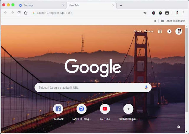 Ganti Tema Google Chrome