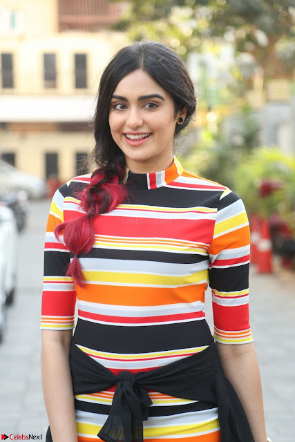 Adha Sharma in a Cute ed Short Tight Colorful Dress Spicy Pics Feb 2017 001.JPG