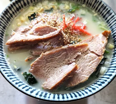 サッポロ一番塩とんこつらーめん　出来上がり