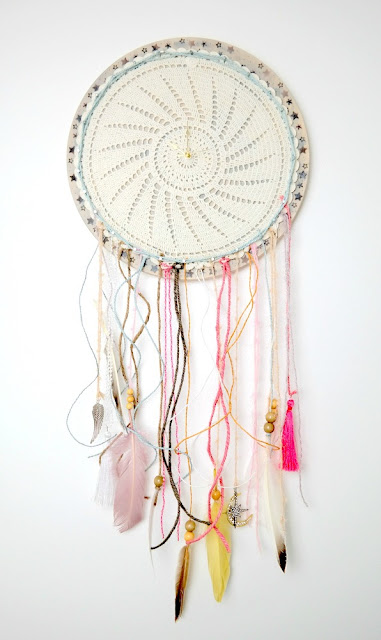 Wood Burned Dream Catcher Clock by Dana Tatar for Walnut Hollow