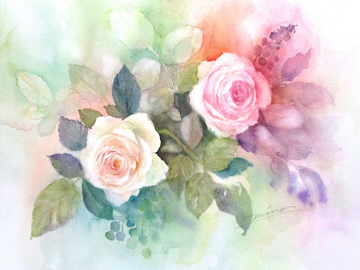[10000印刷√] 花 水彩画 描き方 161117-花 水彩画 描き方