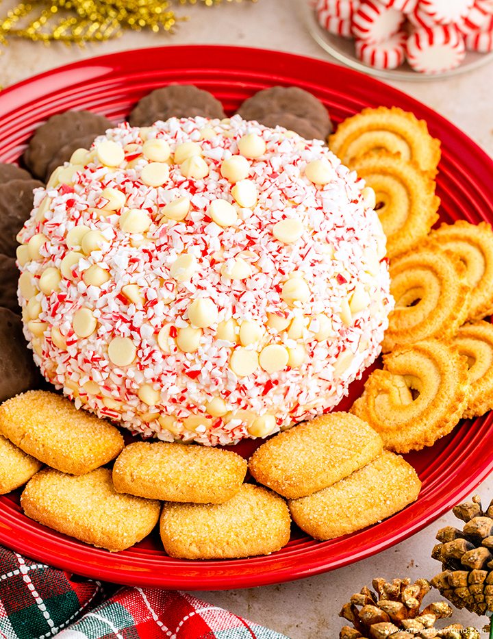 White Chocolate Peppermint Cheeseball