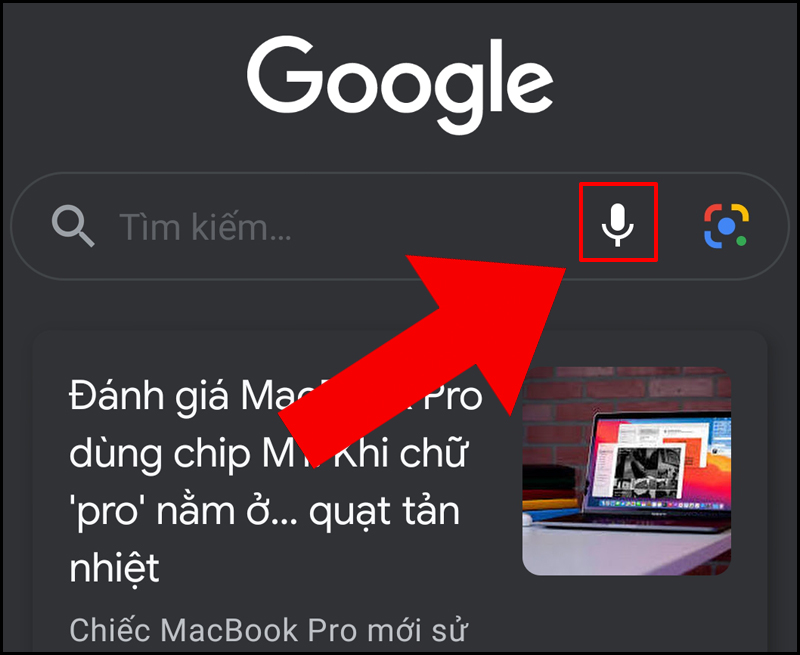 Bật tìm kiếm bằng giọng nói của Google