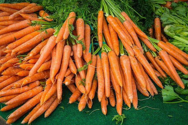 large bunches of carrots