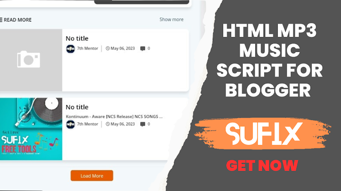 Free Mp3 Music Player Script for Blogger