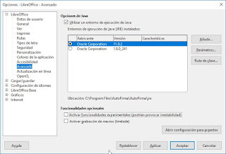 Configurar LibreOffice para programar