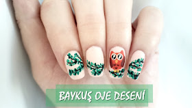 Baykuş oje deseni