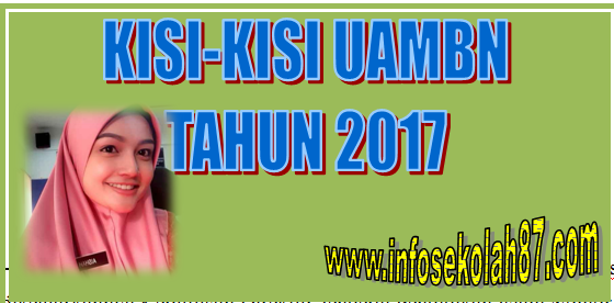 POS Dan Kisi-Kisi UAMBN Tahun 2017