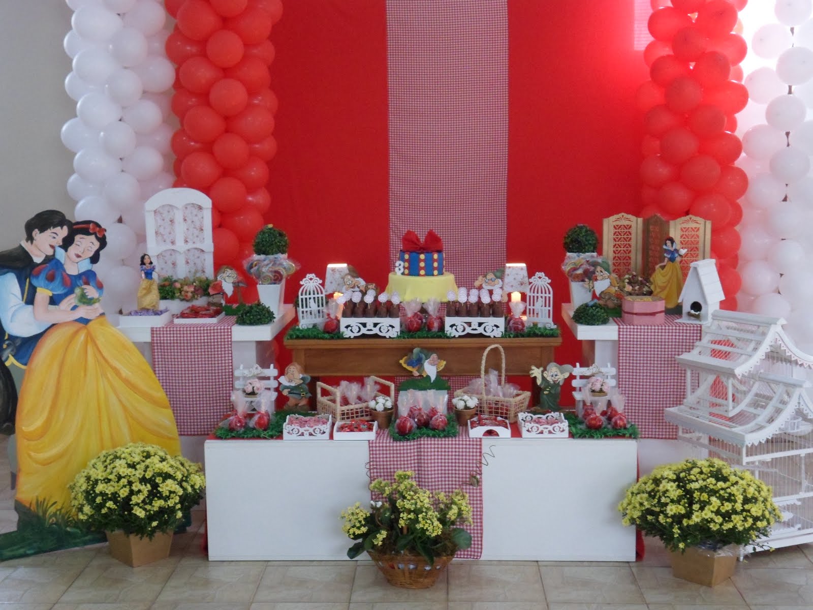 Imagens de festa infantil branca de neve