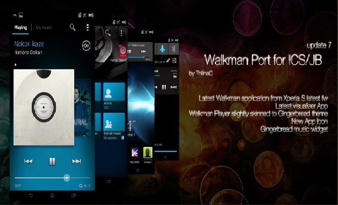 Download Walkman Music Player Xperia Z1 Base 8.4.A.5.3 Ported For ICS/Jellybean