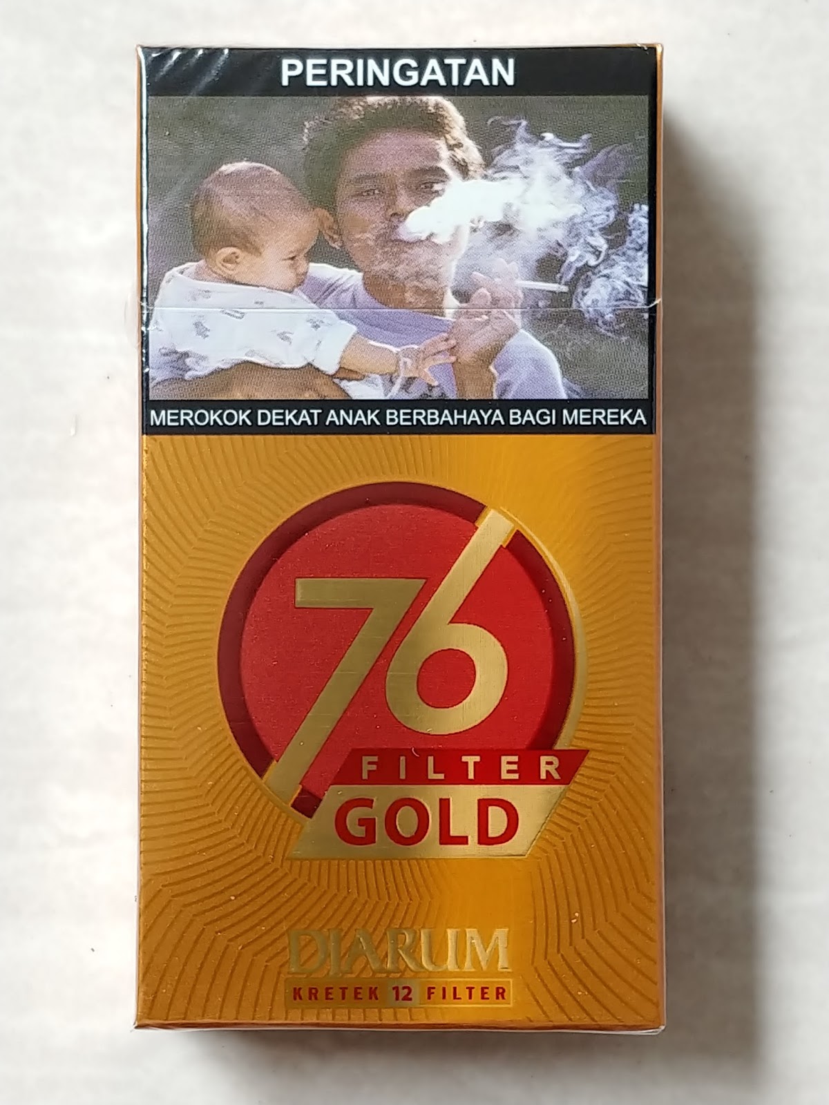 Djarum 76 Filter Gold  Kemasan Baru isi 12 Batang 