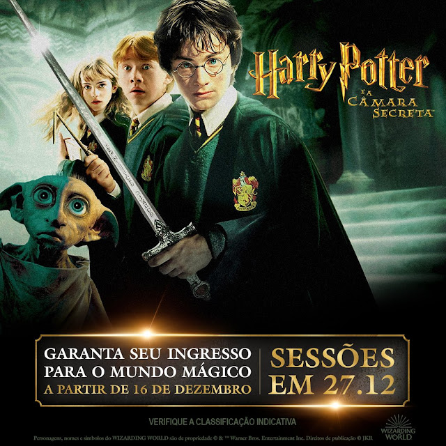 Pré-venda de ingressos para relançamento especial de 'Harry Potter e a Câmara Secreta' já começou! | Ordem da Fênix Brasileira