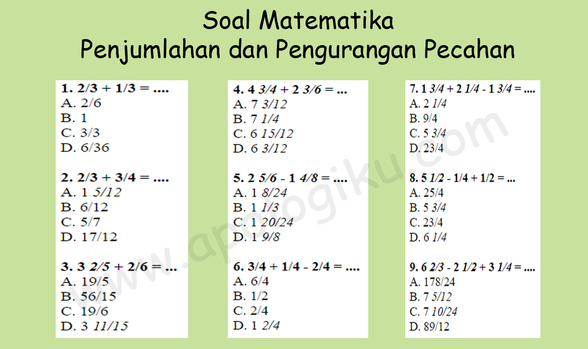 Soal Matematika