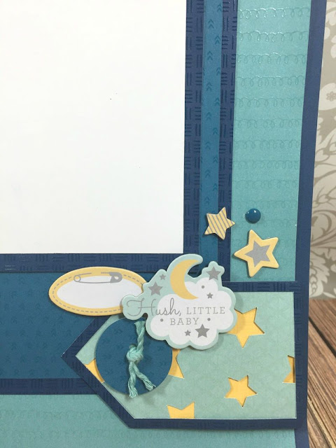 Baby Boy Scrapbook layout