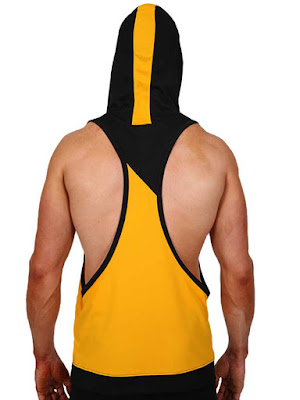 Pistol Pete Flex Hoody T-Shirt Yellow Back Detail Cool4guys Online Store