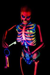 Glow in the Dark Body Painting