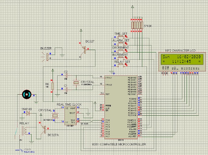 Mạch hẹn giờ bật tắt thiết bị điện hiển thị LCD16x2