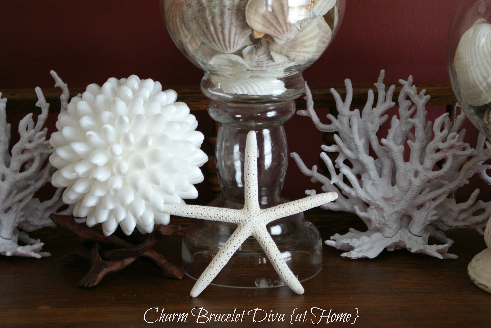 Our Hopeful Home More Beach Decor Diy Pottery Barn Faux Coral for shells and coral home decor for Home