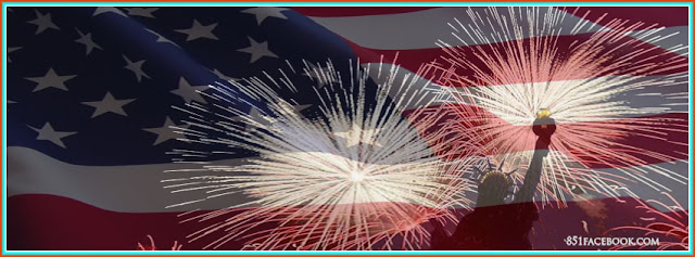 your facebook cover will be more beautiful and harmony with this flag and fireworks
