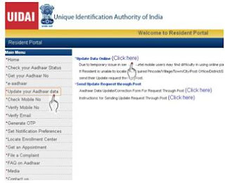 Aadhaar Card Update