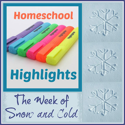 Homeschool Highlights - The Week of Snow and Cold on Homeschool Coffee Break @ kympossibleblog.blogspot.com