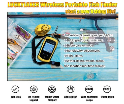 LUCKYLAKER Wireless Handheld Fish Finder