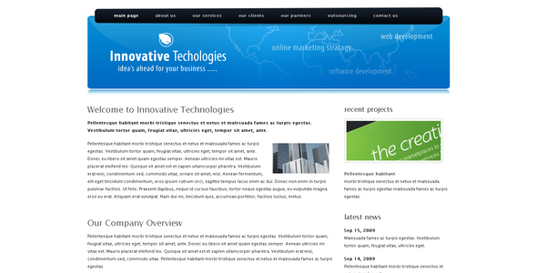 Innovative Technologies Drupal 6 Corporate Theme - Drupal CMS Themes