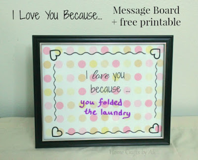 love message frame printable