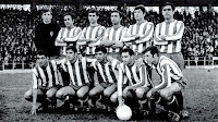 REAL GIJÓN. Temporada 1968-69. Castro, Mur, Alonso, Uribesalgo, Herrero I, Eraña. Herrero II, Paquito Valdés, Quini y Churruca. REAL GIJON 2 REAL VALLADOLID DEPORTIVO 2 Sábado 24/05/1969, 20:15 horas. Campeonato de Liga de 2ª División, jornada 36. Gijón, Asturias, estadio El Molinón. GOLES: ⚽0-1: 2’, Román. ⚽1-1: 17’, Paquito. ⚽2-1: 19’, Quini. ⚽2-2: 49’, Alberto.