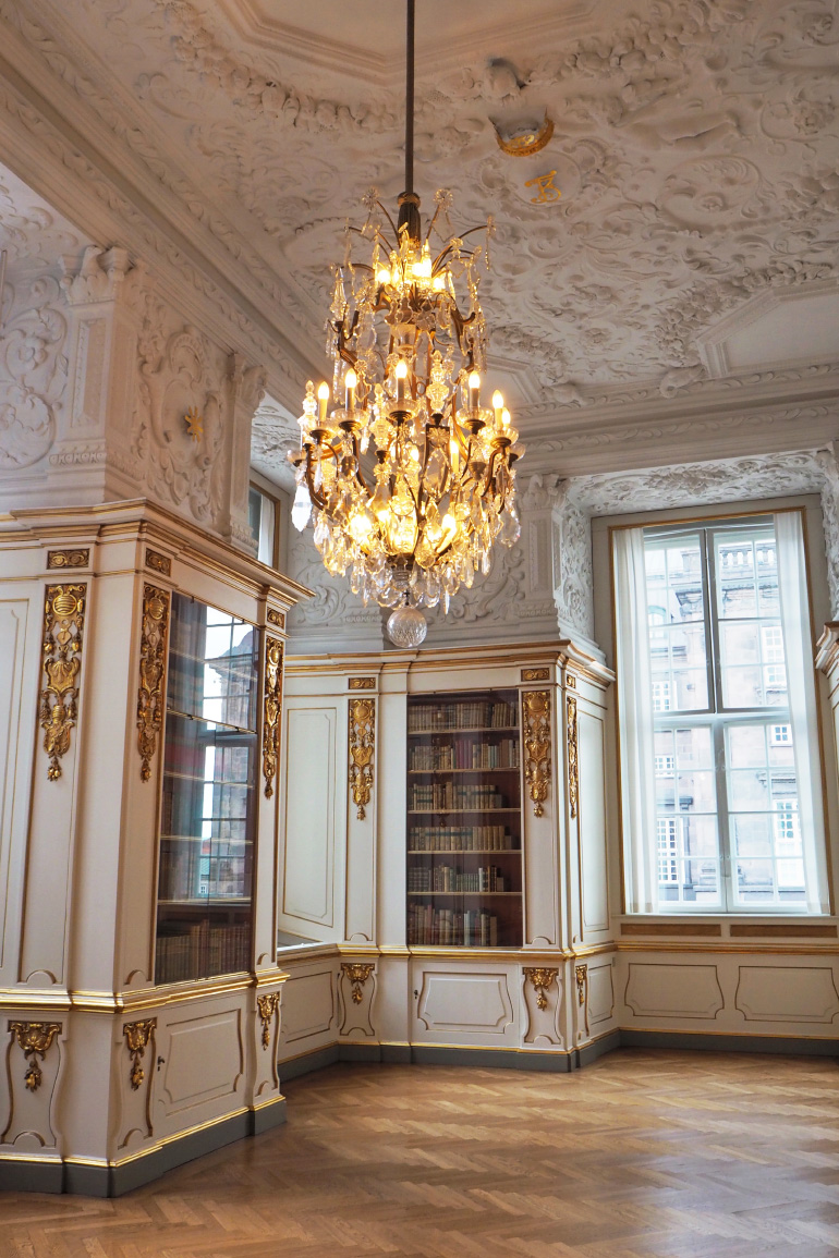 Bibliothèque du château de Christiansborg à Copenhague