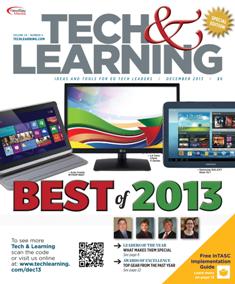 Tech & Learning. Ideas and tools for ED Tech leaders 34-05 - December 2013 | ISSN 1053-6728 | TRUE PDF | Mensile | Professionisti | Tecnologia | Educazione
For over three decades, Tech & Learning has remained the premier publication and leading resource for education technology professionals responsible for implementing and purchasing technology products in K-12 districts and schools. Our team of award-winning editors and an advisory board of top industry experts provide an inside look at issues, trends, products, and strategies pertinent to the role of all educators –including state-level education decision makers, superintendents, principals, technology coordinators, and lead teachers.