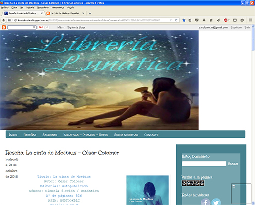 http://librerialunatica.blogspot.com.es/2015/10/resena-la-cinta-de-moebius-cesar-colomer.html?showComment=1445500031722#c8631032782339375887